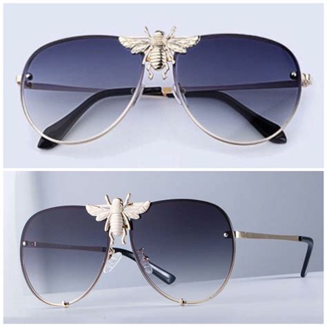 gucci bee glasses frames|gucci aviator sunglasses.